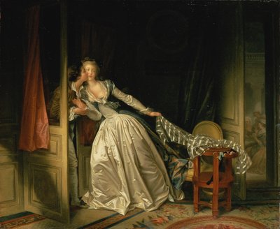 The Stolen Kiss by Jean-Honore Fragonard