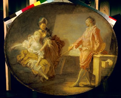 The Beginning of the Model by Jean Honore Fragonard