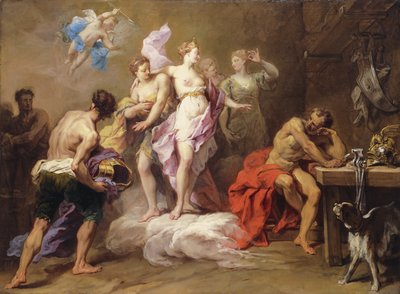 Venus Ordering Arms from Vulcan for Aeneas by Jean II Restout