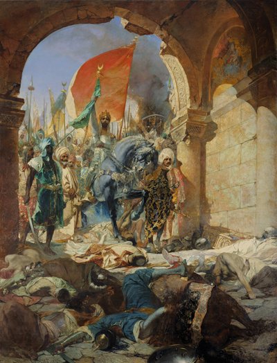 Entry of the Turks of Mohammed II into Constantinople, 29th May 1453, 1876 by Jean Joseph Benjamin Constant