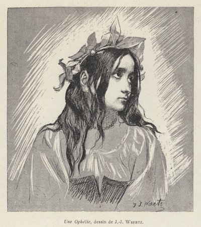Ophelia by Jean Joseph Weerts