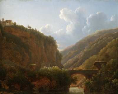 A View of the Monastery of San Cosimato, North of Rome by Jean-Joseph-Xavier Bidauld