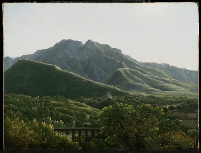 View of Bridge and the Town of Cava, Kingdom of Naples by Jean-Joseph-Xavier Bidauld