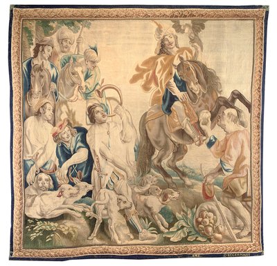 Brussels Tapestry from a Set of Six, c.1650 by Jean Le and Eggermans Daniel II Clerc
