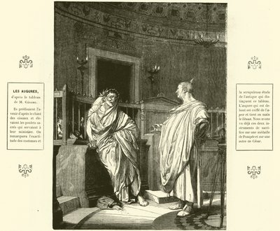 Two Augurs, Priests of Ancient Rome by Jean Leon (after) Gerome