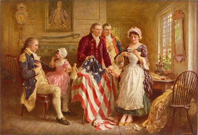 Betsy Ross 1777 by Jean Leon Gerome Ferris