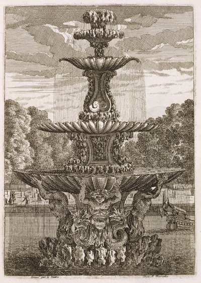 Plate from Fountains and Water Jets in the Italian Style by Jean Lepautre