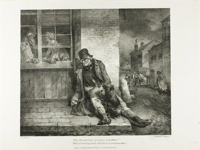 Pity the Sorrows of a Poor Old Man!... plate 2 from Various Subjects Drawn from Life and on Stone (The English Suite) by Jean Louis André Théodore Géricault