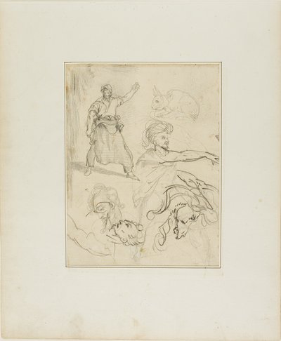 Studies of a Blacksmith and a Horse