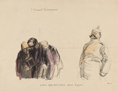 If They Had Been Victorious - You Have Two Hours in Which to Sign by Jean Louis Forain