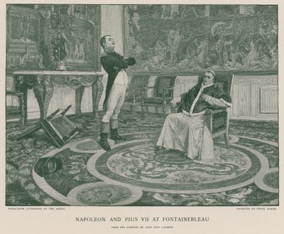 Napoleon and Pius VII at Fontainebleau by Jean Paul Laurens