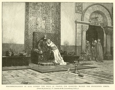 Excommunication of King Robert the Pious of France for Marrying Within the Proscribed Limits by Jean Paul Laurens