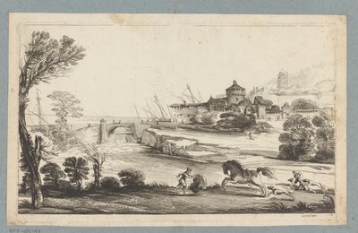 Landscape with Fallen Rider by Jean Pesne