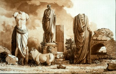 Examples of Greek and Roman Sculptures from Various Countries by Jean Pierre Houel