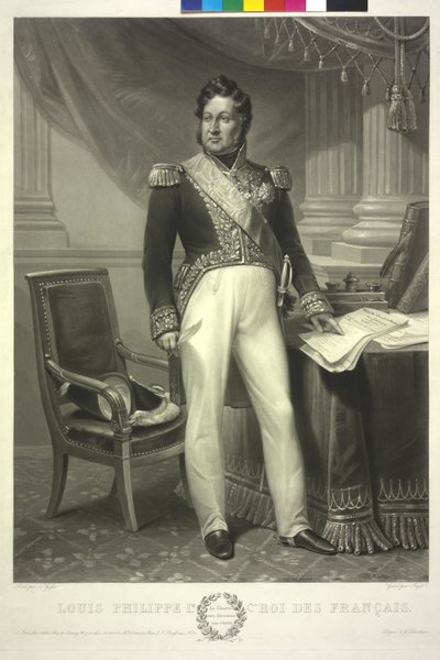 King Louis Philippe of the French by Jean Pierre Marie Jazet