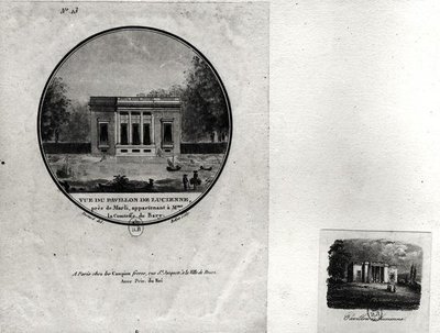 View of a Pavilion in Louveciennes Built by Claude-Nicolas Ledoux (1736-1806) for Madame du Barry by Jean Testard