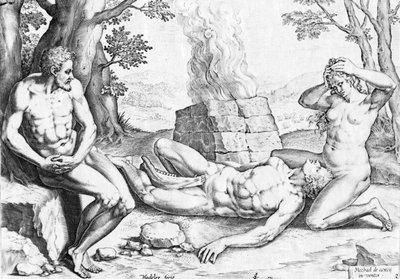 Adam and Eve mourning Abel