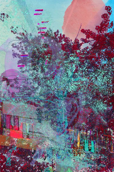 Abstract Glitch Landscape by Jenja Braun