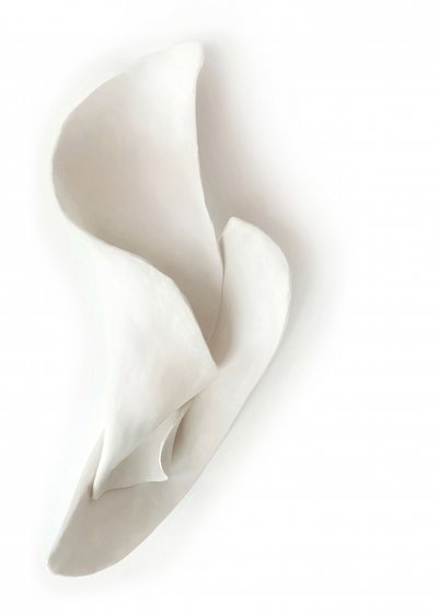 Elegant Floral Sculpture by Jenja Braun