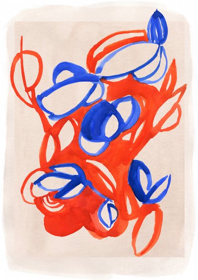Vibrant Abstract Flora by Jenja Braun