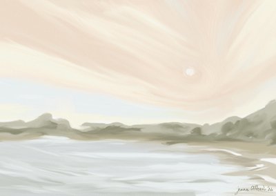 Calm Horizon Glow by Jenna Alheit