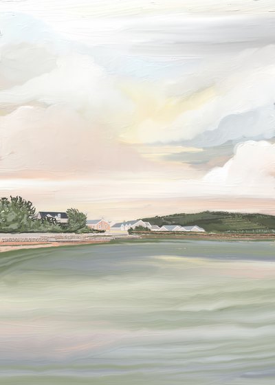 Peaceful Waterfront Morning by Jenna Alheit