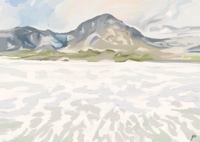 Serene Winter Mountain Lake by Jenna Alheit