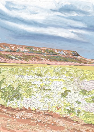 Sweeping Desert Mesa by Jenna Alheit