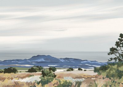 Vast Desert Mountains by Jenna Alheit