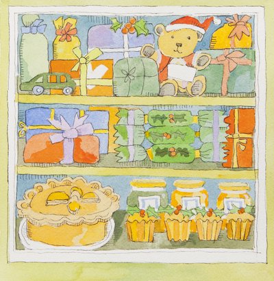 Christmas cupboard interior by Jennifer Abbott