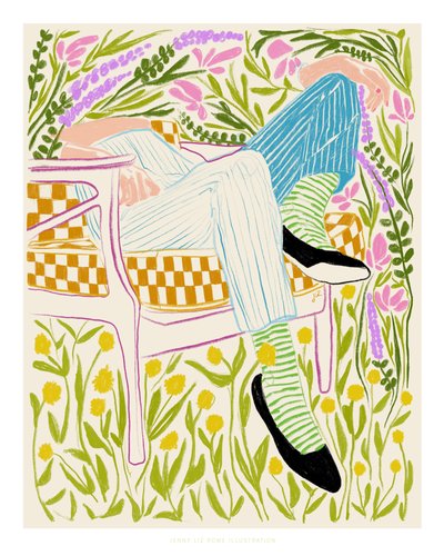 Quiet in the Garden 2 by Jenny Liz Rome