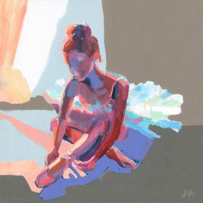 Ballerina Sitting by Jenny Westenhofer