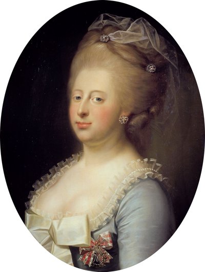 Portrait of Queen Caroline Mathilde of Denmark by Jens Juel