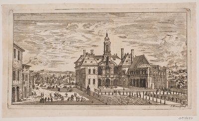 View of a Square in an Italian City by Jens Knudsen