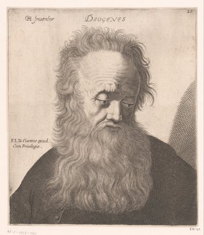 Portrait of Diogenes of Sinope by Jerôme David (attributed to)