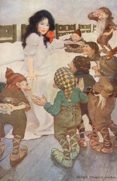 Snowdrop and the Seven Little Dwarfs by Jessie Willcox Smith