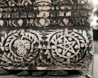 Detail of Capital Showing the Star of David by Jewish School