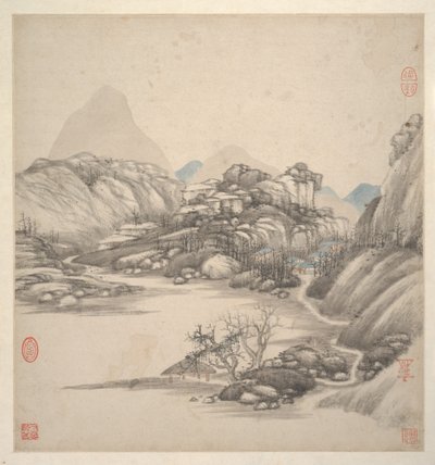 Landscapes in the styles of ancient masters by Jian Wang