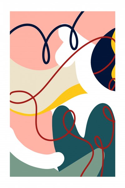 Colorful Abstract Flow by Jilli Darling