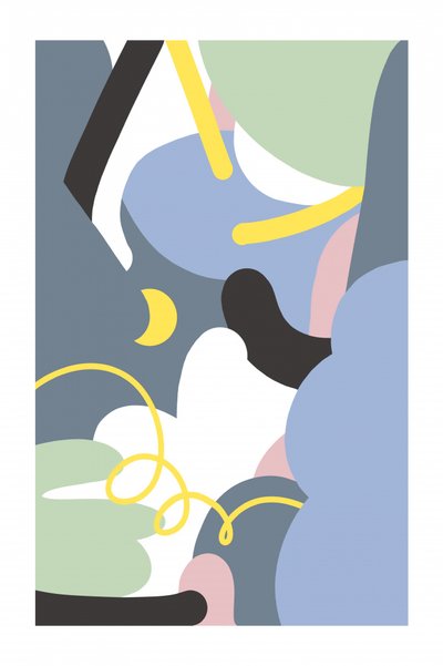 Pastel Abstract Flow by Jilli Darling