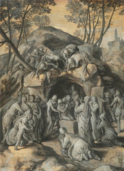 The Resurrection of Lazarus by Joachim Beuckelaer