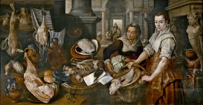 Christ at Home with Martha and Mary by Joachim Beuckelaer