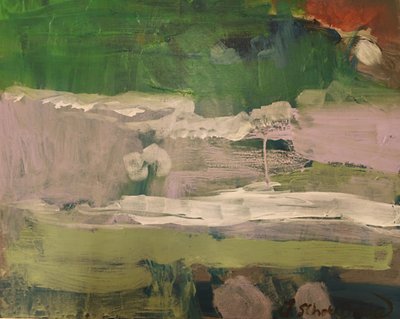Misty Green River by Joackim Schou Dahle