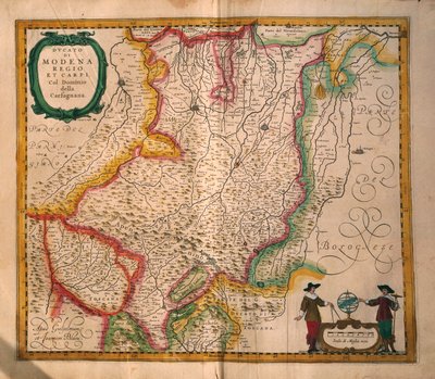 Map of Modena from Theatrum civitatum et admirandorum Italiae, engraving by Joan Blaeu
