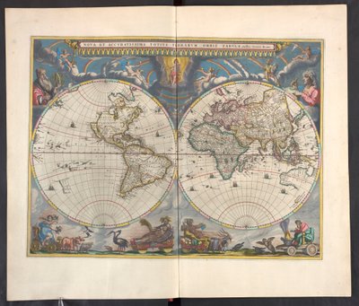 New and most accurate map of the whole world by Ioanne Blaeu by Joan Blaeu