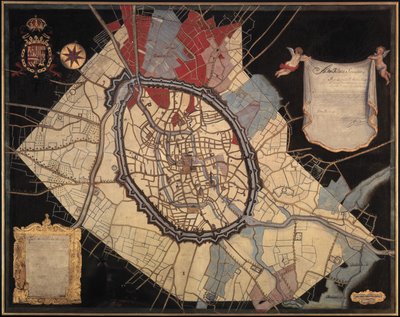 Map of Bruges and the Feudal Grounds by Joannes Lobberecht