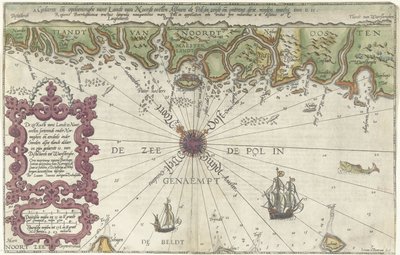 Map Part of the Coast of Norway and Sweden by Joannes van Doetecum