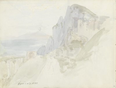 From the Road Between Capri Town and Marina Grande by Johan Christian Dahl