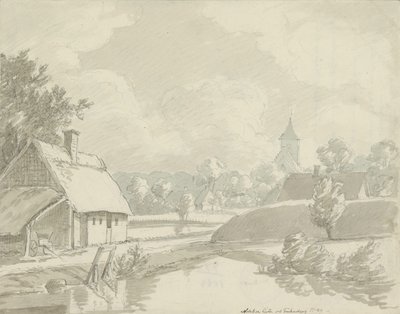 Nødebo Church near Fredensborg by Johan Christian Dahl