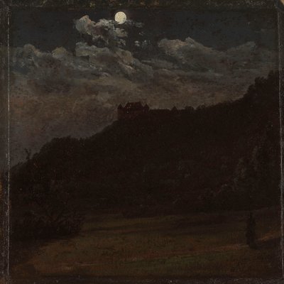 Siebeneichen Castle near Meissen by Johan Christian Dahl